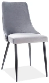 Scaun de sufragerie Polly (Gri + Negru). Promo -7%. 1050720