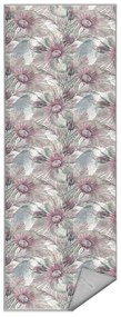 Covor tip traversă mov/gri lavabil 80x200 cm Dusty Flowers – Mila Home