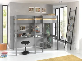 Pat copii PINO LOFT FĂRĂ SALTEA EXTENSIBILĂ 90 X 200 CM GRI