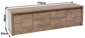 Cabinet MONTANA K4D, stejar Lefkas