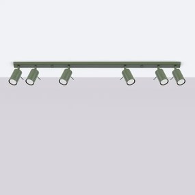 Spot Sollux SL.1505 RING 6xGU10/10W/230V verde