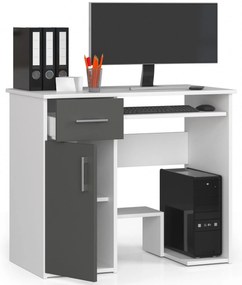 Masă PC Jaloms (alb + gri). 1070836
