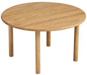 Măsuță de cafea în culoare naturală rotundă din lemn de stejar ø 70 cm Jena – House Nordic