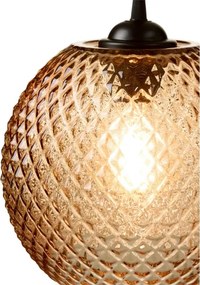 Halo Design 718368 - Pendul NOBB pe cablu, 1xE27/40W/230V, maro fumuriu