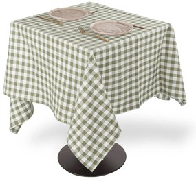 Față de masă din bumbac 150x150 cm Gingham – Tiseco Home Studio