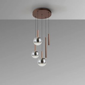 Lustra cu 5 pendule LED suspendate Sapore