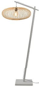 Lampadar eco din bambus Cango L white/60x25 nat