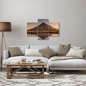 Tablou oglindirea muntelui Taranaki, Noua Zeelanda (90x60 cm)