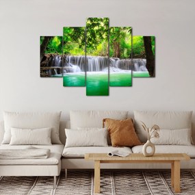Tablou - cascada din Kanchanaburi, Thailanda (150x105 cm)