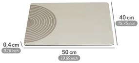 Scurgător de vase bej din cauciuc 50x40 cm Dima – Wenko