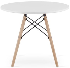 Masuta de cafea alb MAKSI 60x60