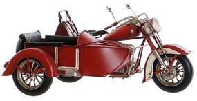 Macheta Red Motorcycle din metal rosu 29x18.5x15 cm