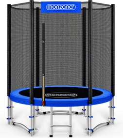 Monzana Trambulină cu plasă de siguranță JUMP, Ø183 cm, negru/albastru