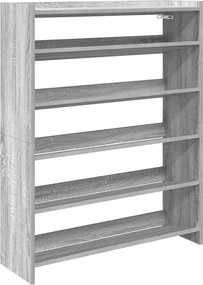 vidaXL Pantofar, gri sonoma, 80x25x100 cm, lemn compozit