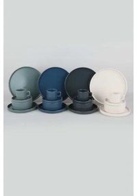 Set de veselă 20 piese, multicolor, din ceramică stoneware