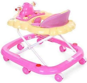 Premergator reglabil in 3 trepte cu melodii Micii Pinguini™ , Ratusca, Pliabil, Roz