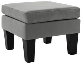 288777 vidaXL Taburet, gri, piele ecologică