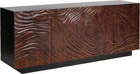 Comoda cu model 3D, Lemn Salcam, Maro, FLUID 175cm