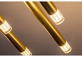 Lustră pe cablu Rabalux 72365 RAMIRA 10xG9/5W/230V auriu