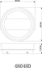 Mini Plafoniera LED metal maro cafeniu SYRAKUS