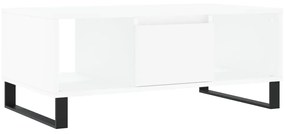 vidaXL Măsuță de cafea, alb, 90x50x36,5 cm, lemn prelucrat