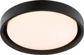 Brilliant - Plafonieră LED SONORA, 12W, 230V, 3000K, Ø 31 cm, negru