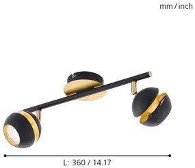 Eglo 95483 - LED Lampa spot NOCITO 2xGU10-LED/4W/230V