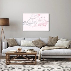 Tablou - Flori roz (90x60 cm)