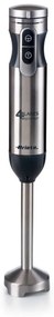 Resigilat: Set blender, mixer, tocator 7in1 Ariete 4 BLADES 0898/11, 1000W, 10 viteze, 7 functii, Turbo, Negru/Inox