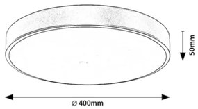 Rabalux 71037 - Plafonieră LED TESIA LED/36W/230V 3000K