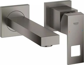 Baterie lavoar incastrata Grohe Eurocube S antracit periat Hard Graphite fara corp ingropat