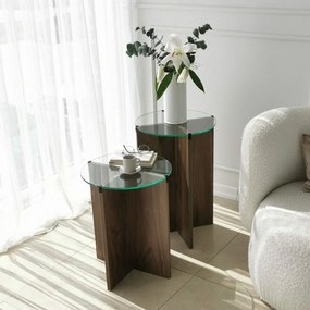 Set de măsuțe auxiliare Lily Walnut, 2 buc.