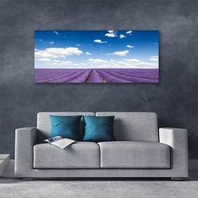 Tablou pe panza canvas Flori Meadow Natura Purple