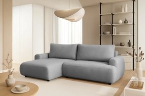 Colțar extensibil cu funcție de dormit Lotulis Mini stânga - gri material hidrofob Blur 18