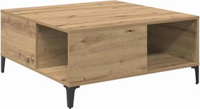 vidaXL Masă de cafea Stejar Artizanal 80 x 80 x 36,5 cm Lemn compozit