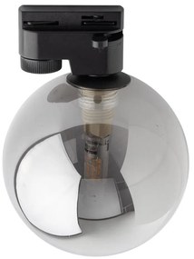 Plafonieră pentru sistem de șină TRACER 1xG9/8W/230V negru/negru fumuriu