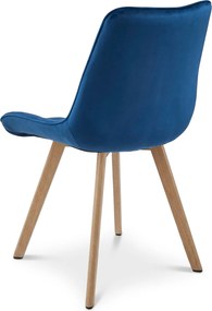 Scaun de masa SORIA VELVET, albastru