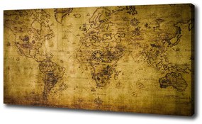 Imprimare tablou canvas Harta lumii vechi