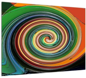 Tablou abstract - spirala colorata (70x50 cm)