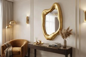 Oglinda de perete decorativa AURA 90cm auriu