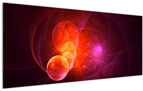 Tabloul modern cu abstracțiune roz (120x50 cm)