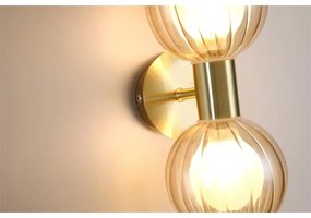 Searchlight 30507GO - Aplica de perete LUMINSPHERE, 2x G9/7W/230V, alamă