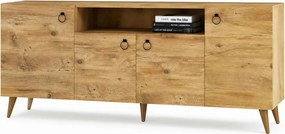 Comoda 616TNM1605, stejar, PAL melaminat, 180x45x79 cm