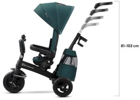 Tricicletă pentru copii 5v1 EASYTWIST roz/neagră KINDERKRAFT