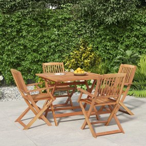 3152899 vidaXL Set mobilier de grădină, 5 piese, lemn masiv de acacia