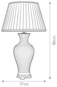 Lampă de masă Elstead DL-DALIAN-TL DALIAN 1xE27/60W/230V