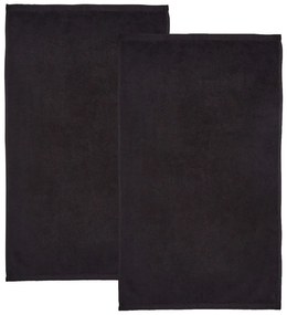 Prosoape negre 2 buc. din bumbac cu uscare rapidă, din frotir 90x140 cm Quick Dry – Catherine Lansfield