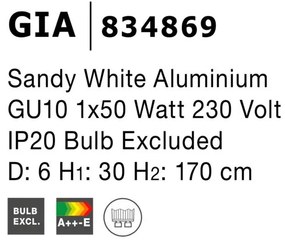 Pendul design modern minimalist GIA alb NVL-834869