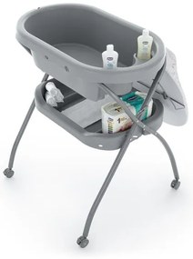 Masă de înfășat cu cădiță PETITE&MARS SPA 3 în 1 gri