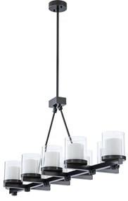 Lustra suspendata cu telecomanda design LUX Donovan, bronz 116060 HZ